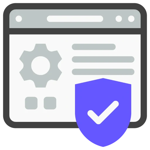 Browser protection icon representing advanced security testing tools